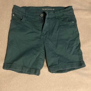 Teal Bermuda shorts